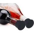 thumbnail image 4 of Silicone Bottle Caps, Wine Bottle Caps/Beer Sealer Cover Reusable, for Wine, Champagne, Beer, Fizzy Drinks - 30 Pack, Black, 4 of 5