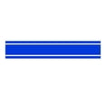 thumbnail image 2 of Xotic Tech 3X Blue KK Vinyl Front Hood Bumper Fender Trunk Double Stripe Sticker Decal Universal For Car, 2 of 8