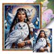 thumbnail image 1 of Hilo Algodón Ecológico Bordado Punto Cruz Búho Impreso para Mujer 11CT 40x50cm, 1 of 9