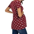 thumbnail image 4 of YAGHYAGH Pregnant Womens Summer T-shirt Short Sleeve Maternity Tee Tops Plus Size, 4 of 4