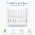 thumbnail image 3 of Piper 4 in 1 Convertible Mini Crib-Finish:White, 3 of 9