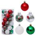 thumbnail image 1 of Bolas navideñas de 6 cm/2,36 pulgadas, 30 piezas de adornos navideños de plástico irrompibles para árbol de Navidad, adornos colgantes para fiestas, festivales, 1 of 5