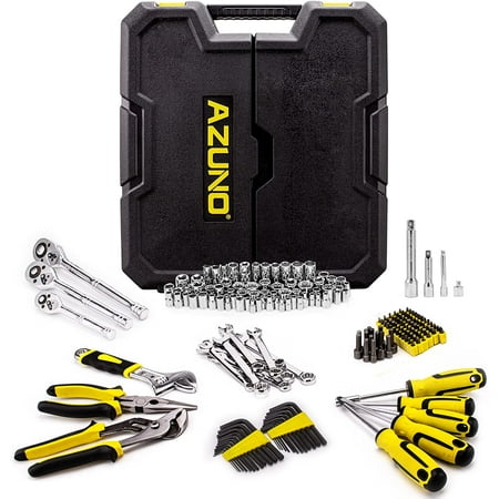 

AZUNO 303PCS Mechanic Tool Set Hand Tool Kit Set with Storage Case\u2026