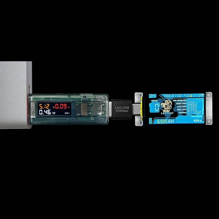 NMMiner Miner 265kH/S+NerdMiner V2 307KH/S USB Chain Crypto Miner