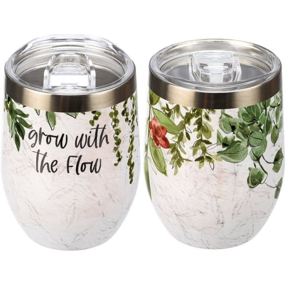 Wine Tumbler - Grow With The Flow