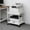White, variant on 2 Tier Under Desk Printer Stand with Storage, 20" Deep Printer Table with Height Adjustable Shelf, Rolling Printer Cart with Wheels for Home Office