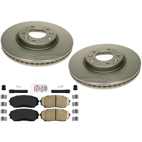 High Carbon Front Disc Brake Rotors Ceramic Brake Pads for Mazda CX-7 CX7 07-12