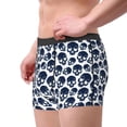 thumbnail image 2 of Yiaed black Skull white Print Men's Soft Cotton Boxer Shorts Breathable Boxers Underwear Moisture-Wicking Underwear Stretch Boxer Briefs for Man-XX-Large, 2 of 5