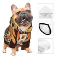 thumbnail image 3 of Fotbe Fall Farmhouse Pumpkins Sudadera con Estampado para Perros Pequeños – Suéter con Capucha para Mascotas, Tela Suave de Forro Polar con Bolsillo-X-Small, 3 of 7