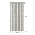 thumbnail image 5 of White Gold Leaf Hexagon Marble Pattern Shower Curtain 36"x72" ,Bathroom Decorative Shower Curtains Set with 12 Hooks,Modern Waterproof Washable Shower Curtain, 5 of 6
