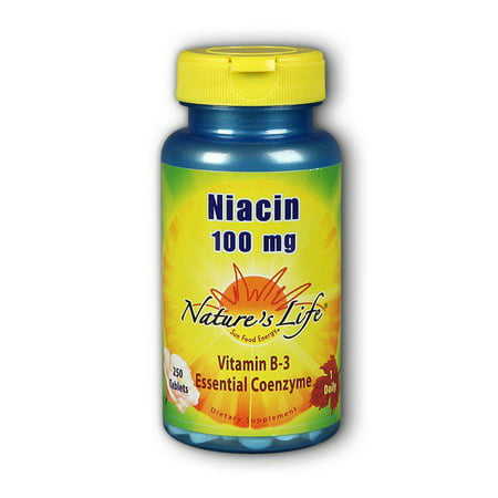 Niacin 100mg - Vegetarian Nature's Life 250 Tabs