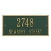 Personalized Whitehall Product Hartford 2-Line Wall Plaque in Green/Gold