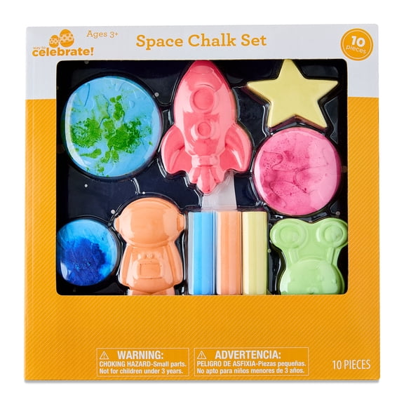 Space Chalk Set, Multicolor, 10 Pieces, Easter by Way To Celebrate