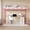 Pink, variant on Eastvita Twin Size Heavy Duty Metal Loft Bed Frame - Arched Guardrail/Safety Ladder/Space Saving/No Box Spring Needed/Modern Gray