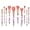 Pink, variant on Makeup Brush Set, 10PCS Crystal Makeup Brushes Premium Synthetic Foundation Powder Concealer Eye Shadow Blush Makeup Brushes Set, Professional Make Up Brush Kit for Girls Ladies