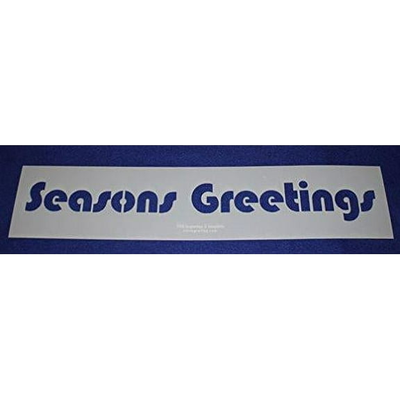 Seasons Greetings Holiday Stencil- Painting /Crafts/ Templates