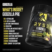 RYSE Godzilla X Noel Deyzel Pre Workout Powder - Passion Pineapple - 20/40 Servings