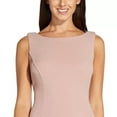 thumbnail image 2 of Adrianna Papell Women's Metallic Knit Cowl Back Fit & Flare Dress Pink Size 6, 2 of 3