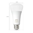 thumbnail image 4 of Philips Hue White and Color Ambiance A21 LED Smart Bulb, White, 4 of 11