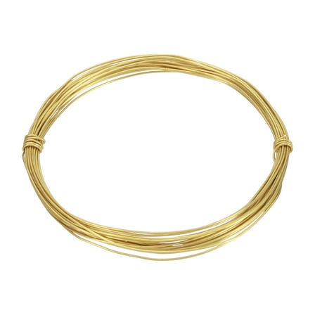 20 Gauge Brass Round Wire, 25 ft Craft Tarnish Resistant Beading Wires