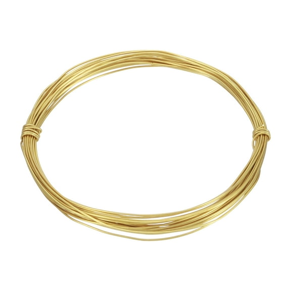 20 Gauge Brass Round Wire, 25 ft Craft Tarnish Resistant Beading Wires
