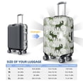 thumbnail image 6 of Daiia green plaid Moose tree Luggage Cover, Thickened Washable Travel Luggage Covers, Elastic Unique Baggage Covers for 18-20 inch Luggage-Medium, 6 of 9