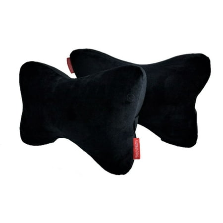 2 Packs Premium Memory Foam Car Seat Head Rest Support Pillow Neck Pain Relief Bone Travel Cushion