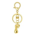 thumbnail image 1 of Hearth & Gear Custom Letter Keychain Key Ring For Initial Charm With Sturdy Metal Loop And Easy To Find Design For And Luggage, 1 of 5