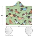 thumbnail image 3 of Wearable Blanket,Cute Cartoon Dachshund Hooded Wearable Sherpa Blanket for Adults & Teens,Winter Poncho Shawl Wrap Cape Thick Warm,50"x60", 3 of 5