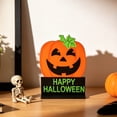 thumbnail image 5 of ShengapQ Halloween Wooden Tabletop Ornaments, Spooky Wooden Sign Decorations, Halloween Decor, Tiered Tray Decor, Home Indoor Mantel Shelf Desktop Display, Holiday Gift for Decor Enthusiasts, 5 of 9