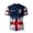 Red, variant on 2026 Soccer Cup Crew Neck Short Sleeve T-Shirt for Men, Scottish Plaid Lion Graphic Tee - British Heritage Print Casual Summer Top for Daily Wear & Party Dark Blue L