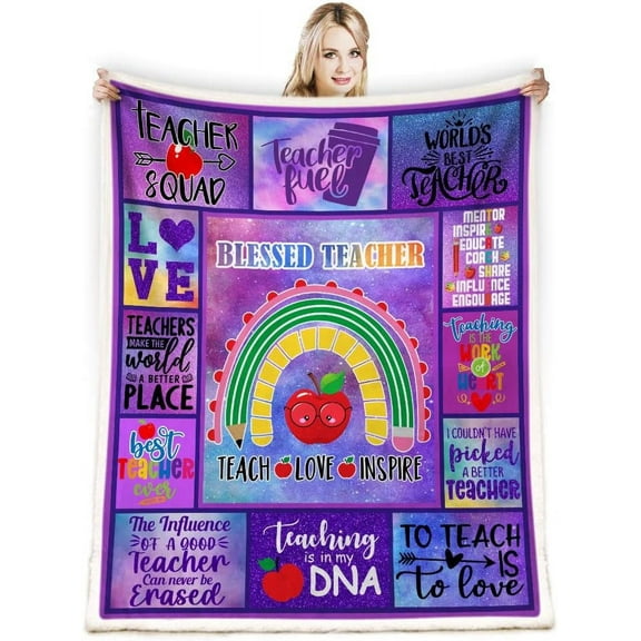 Teacher Gifts for Women,Teacher Appreciation Gifts,Gifts for Teachers,Thank You Gifts for Teachers Day Graduation Retirement Birthday Gifts, Back to School Teacher Gift,Best Teacher Blankets