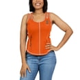 thumbnail image 4 of Women's WEAR by Erin Andrews Orange San Francisco Giants Contrast Stitch Tank Top, 4 of 5