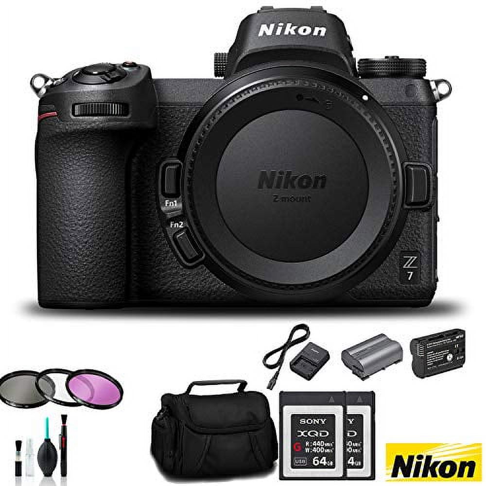 Nikon Z7 Mirrorless FX-Format Digital Camera (Body Only) - Bundle 2X 64GB Memory Card + EN-EL15 Li-on Battery + External - image 6 of 6