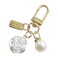 thumbnail image 2 of 2 Llaveros De Perlas Artificiales Con Colgante Para Decoración De Mujer, Accesorios Rosa, 2 of 8
