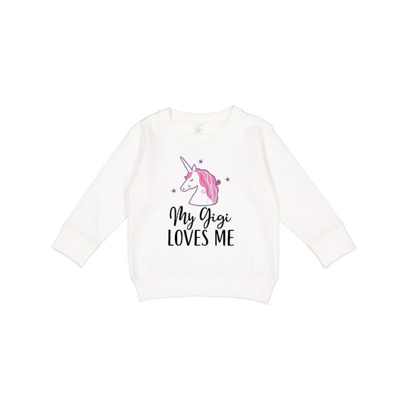 Inktastic My Gigi Loves Me Unicorn Girls Toddler Sweatshirt