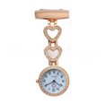 thumbnail image 4 of Reloj de mujer Reloj de bolsillo creativo con diamantes en forma de corazón y marca Long Square para estudiantes, 4 of 4