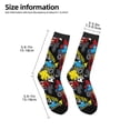 thumbnail image 2 of Honeii Monster Car Print Children's Colorful Socks,Unisex Kids and Toddlers' Cushioned Sock,Kids Athletic Crew Socks,for Everyday Wear and Sports, 2 of 5