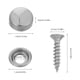 thumbnail image 2 of EXHUMKY 24Jgo Cubiertas Metálicas Para Tornillos De Fijación En Muebles Y Espejos Plateadas, 2 of 6