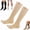 Beige-A, variant on Zippra Zipper Compression Socks for Men, Zippra Medical Compression Socks 15-20mmHg Easy On/Off with Zipper, Graduated Support, Breathable Nylon-Spandex for Travel, Running, & Daily Wear(XXL)