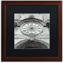 Trademark Fine Art "Il Grande Ororlogio I" Canvas Art by Alan Blaustein, Black Matte, Wood Frame