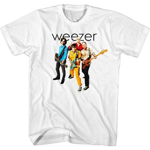 Weezer The Band White Adult T-Shirt