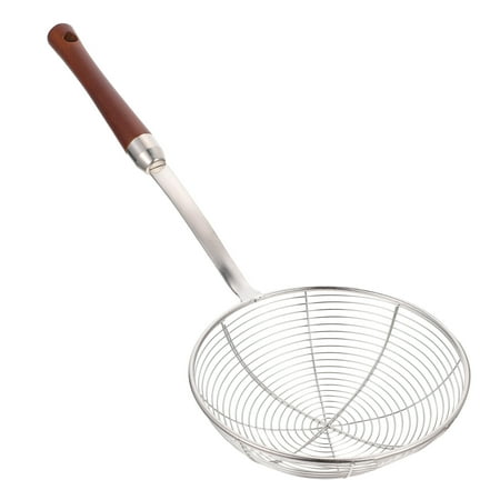

1Pc Stainless Steel Kitchen Spider Strainer Skimmer with Wooden Handle