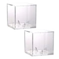 thumbnail image 1 of Visland 2Pcs Acrylic Baseball Display Case Transparent Cube UV Protected Baseball Holder Golf Tennis Billiard Display Storage Box, 1 of 5