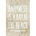 thumbnail image 2 of PI Galerie 23x32 White Modern Wood Framed Museum Art Print Titled - Happiness is a day at the Beach, 2 of 4