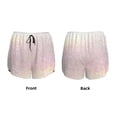 thumbnail image 6 of Uemuo Glitter Light Pearl Pattern Women's Athletic Shorts High Waisted Running Shorts with Liner Pockets Gym Elastic Workout Shorts-Small, 6 of 9