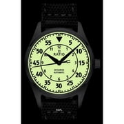 Ratio Skysurfer Pilot Full Luminous Dial Leather Automatic RTS324 200M Mens Watch