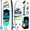 Ocean Bliss, variant on Outdoor Crusier Inflatable Stand Up Paddle Board, Ultra Portable & Lightweight, Wide Stable Non-Slip Design, Complete SUP Accessories, High-Quality Drop-Stitch Material - Coral White/Blue