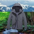 thumbnail image 2 of Dpytoraw Male Solid Color Sports Outdoor Hooded Jacket Casual Coat, 2 of 5
