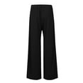 thumbnail image 4 of Mlzmgr Plus Size Work Pants for Women S-4XL Wide Leg Stretchy Trousers Solid Color Business Casual Pants, 4 of 8